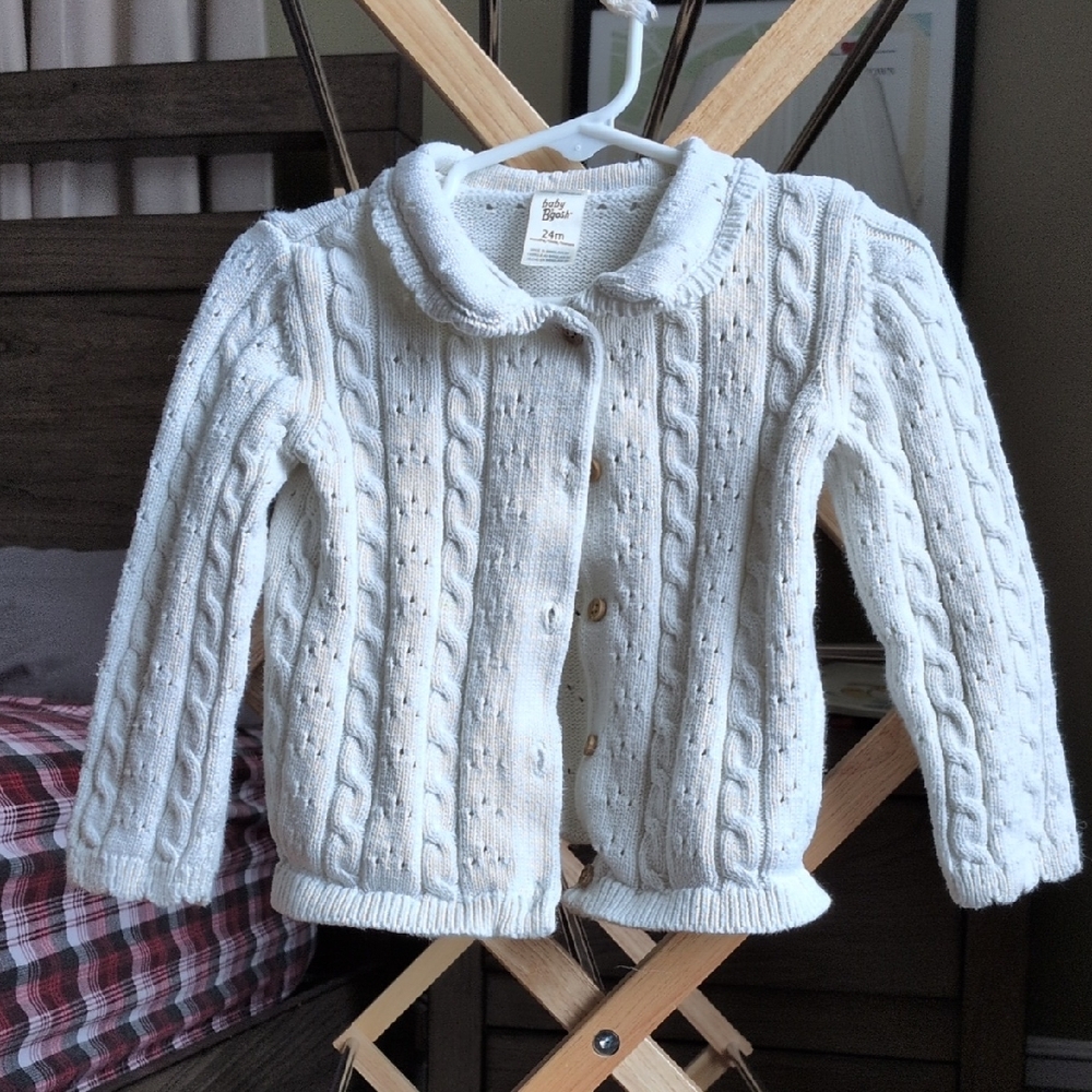 Baby B'gosh white sweater